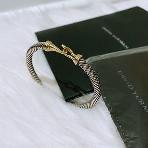 David Yurman Cable Buckle Bracelet with Gold